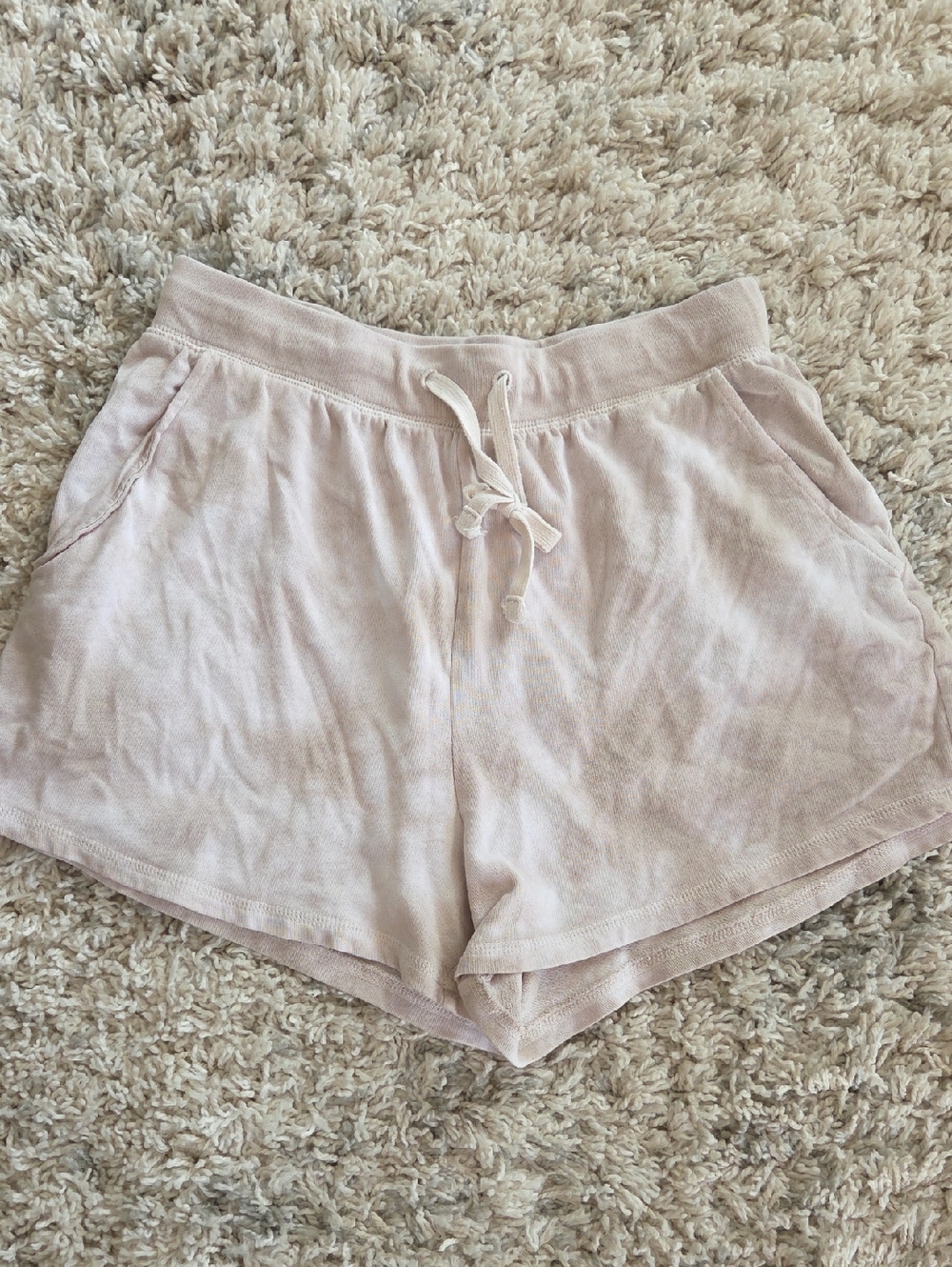 Old Navy Light Beige Athletic Drawstring Shorts